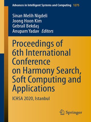 cover image of Proceedings of 6th International Conference on Harmony Search, Soft Computing and Applications